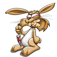 Potwornie choleryczny zając